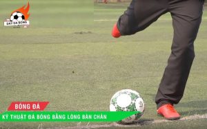Phân tích cách sút bóng bằng lòng bàn chân