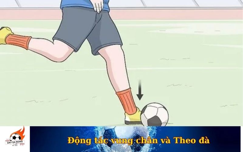 Động tác vung chân và Theo đà